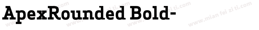 ApexRounded Bold字体转换